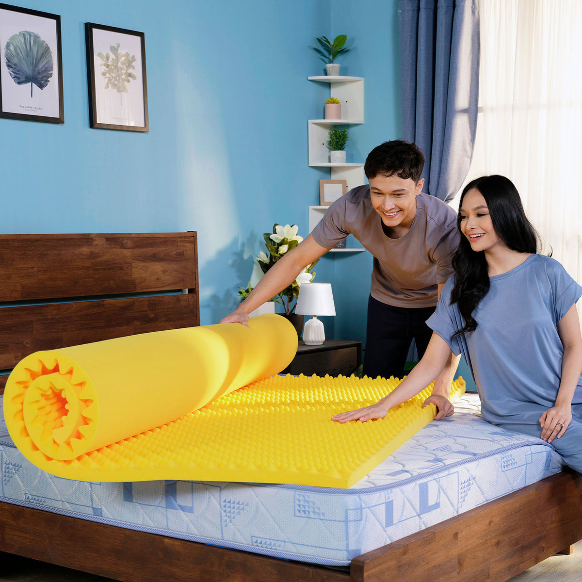 Eggcrate Foam Mattress Topper, Pressure Relief