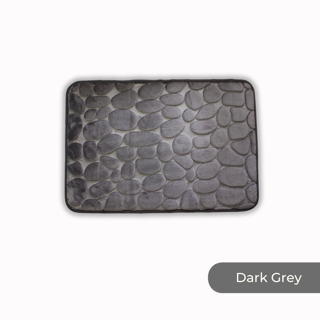 Cobblestone Memory Foam Bath Mat (17x24 in)