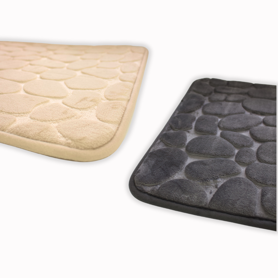 Cobblestone Memory Foam Bath Mat (17x24 in)