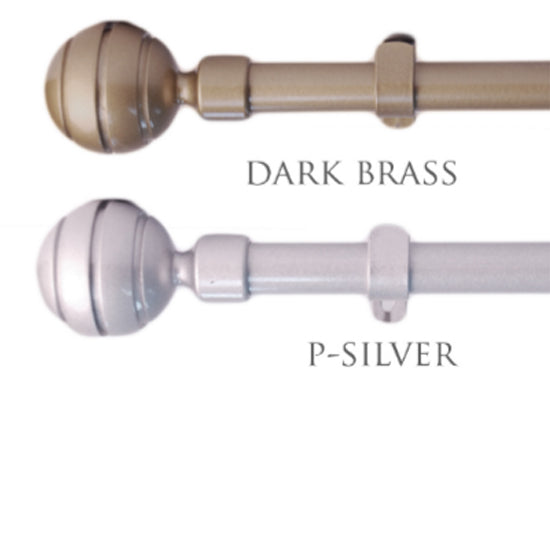 Round Painted Single Curtain Rods