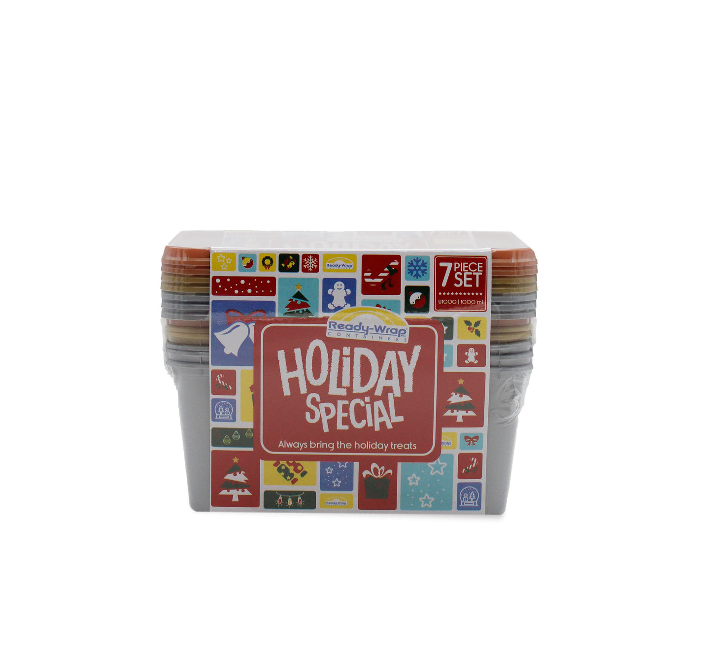 Rectangular Freezer & Microwave Ready Jingle Shine (7 pcs)