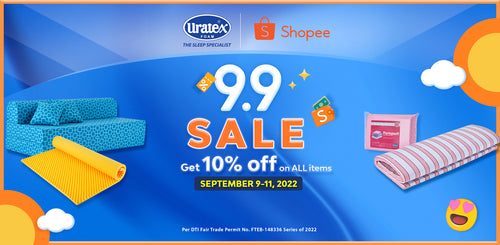 Uratex X Shopee 9.9 Super Shopping Sale